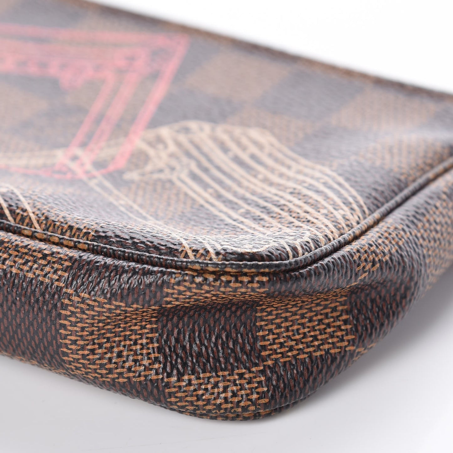 Damier Ebene 2014 Christmas Animation Mini Pochette Accessories