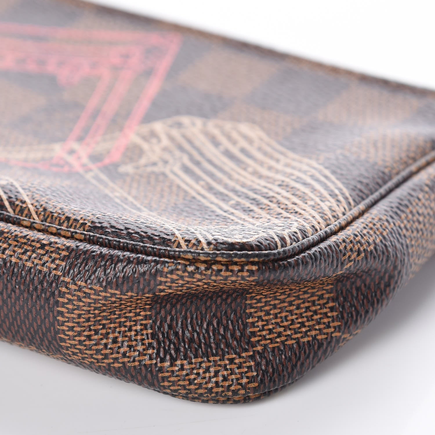 Louis Vuitton Damier Ebene 2014 Christmas Animation Mini Pochette Accessories 9 of 9
