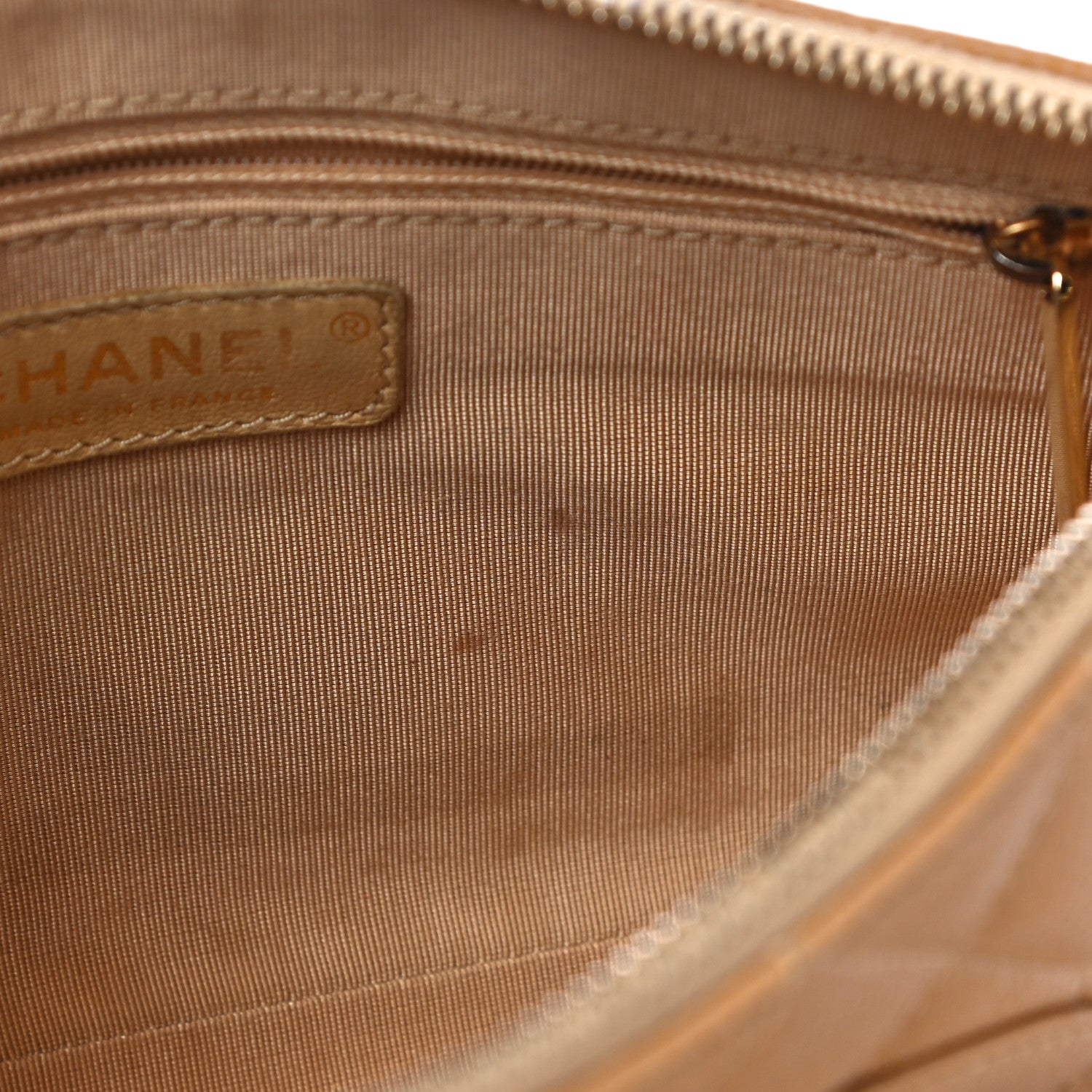 Chanel Caviar Quilted Timeless CC Shoulder Bag Beige 11 of 12