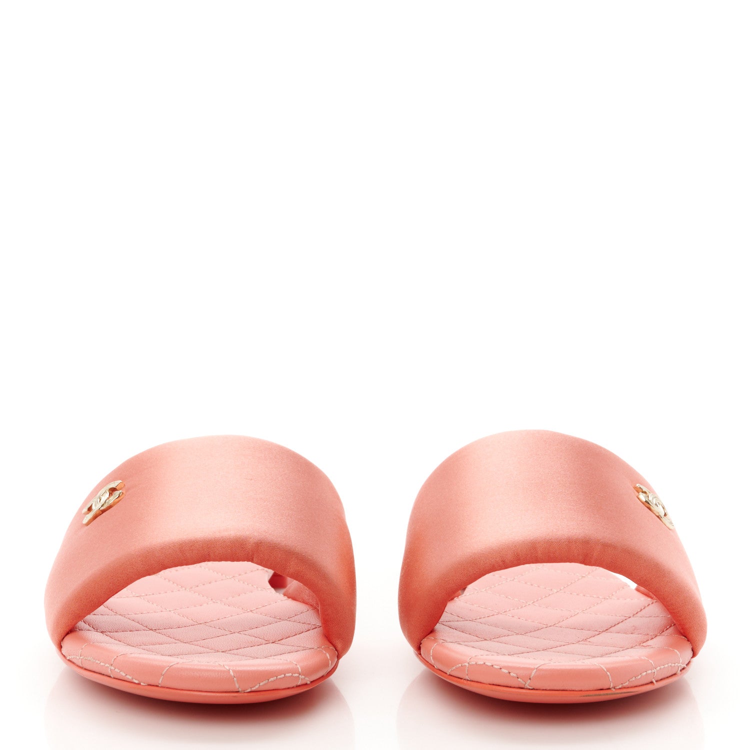 Chanel Satin Mule Sandals 36.5 Pink 5 of 18