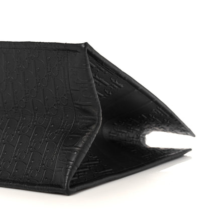 Christian Dior Oblique Calfskin Embossed Book Tote Black 9 of 9