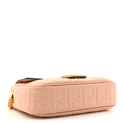 Fendi Nappa Small FF Embossed Midi Chain Baguette Light Rose 4 of 11