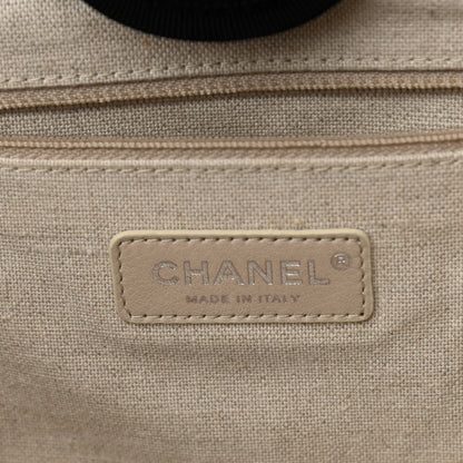 Chanel Mixed Fibers Small Deauville Tote Black 5 of 12
