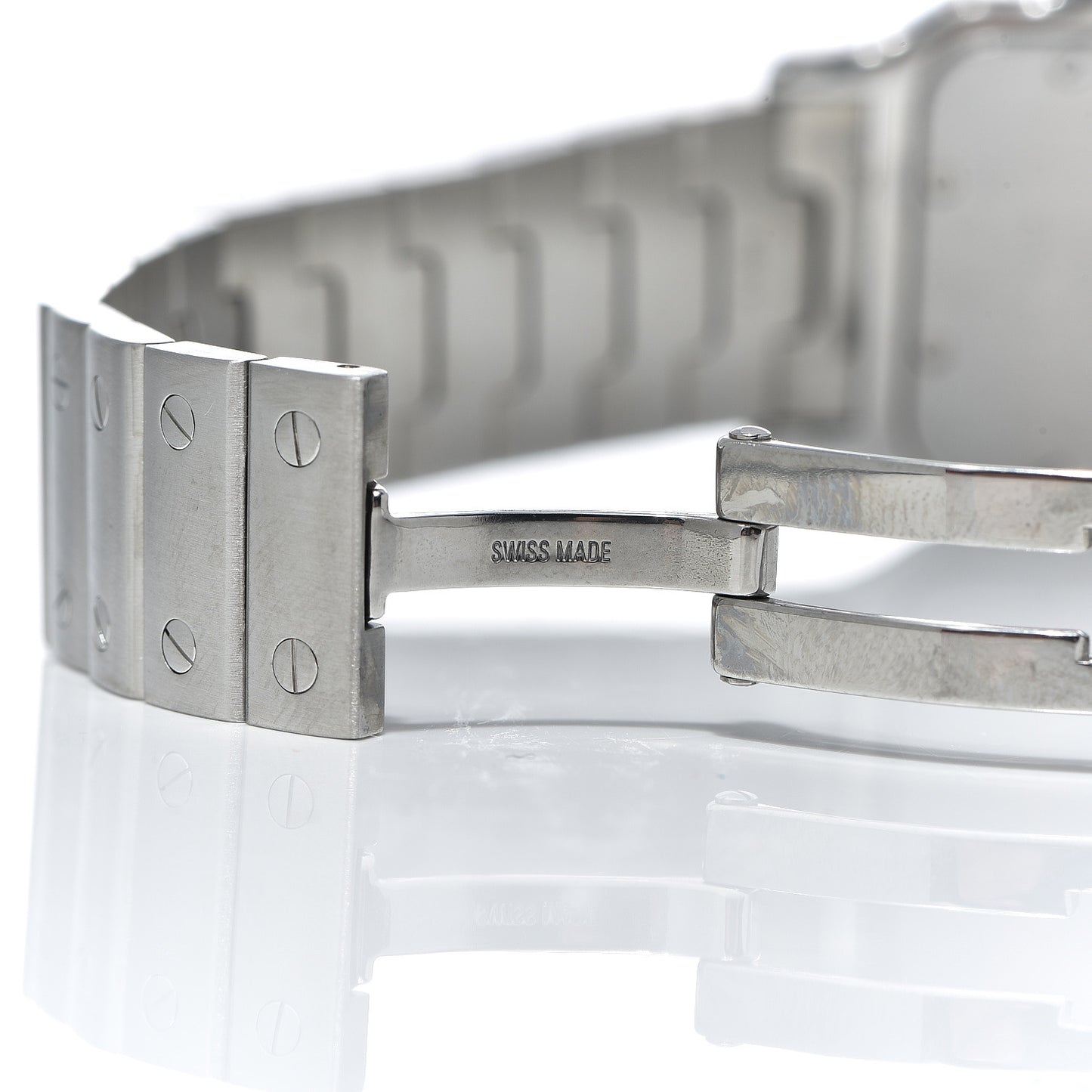 Stainless Steel 29mm Santos De Galbee Quartz Watch