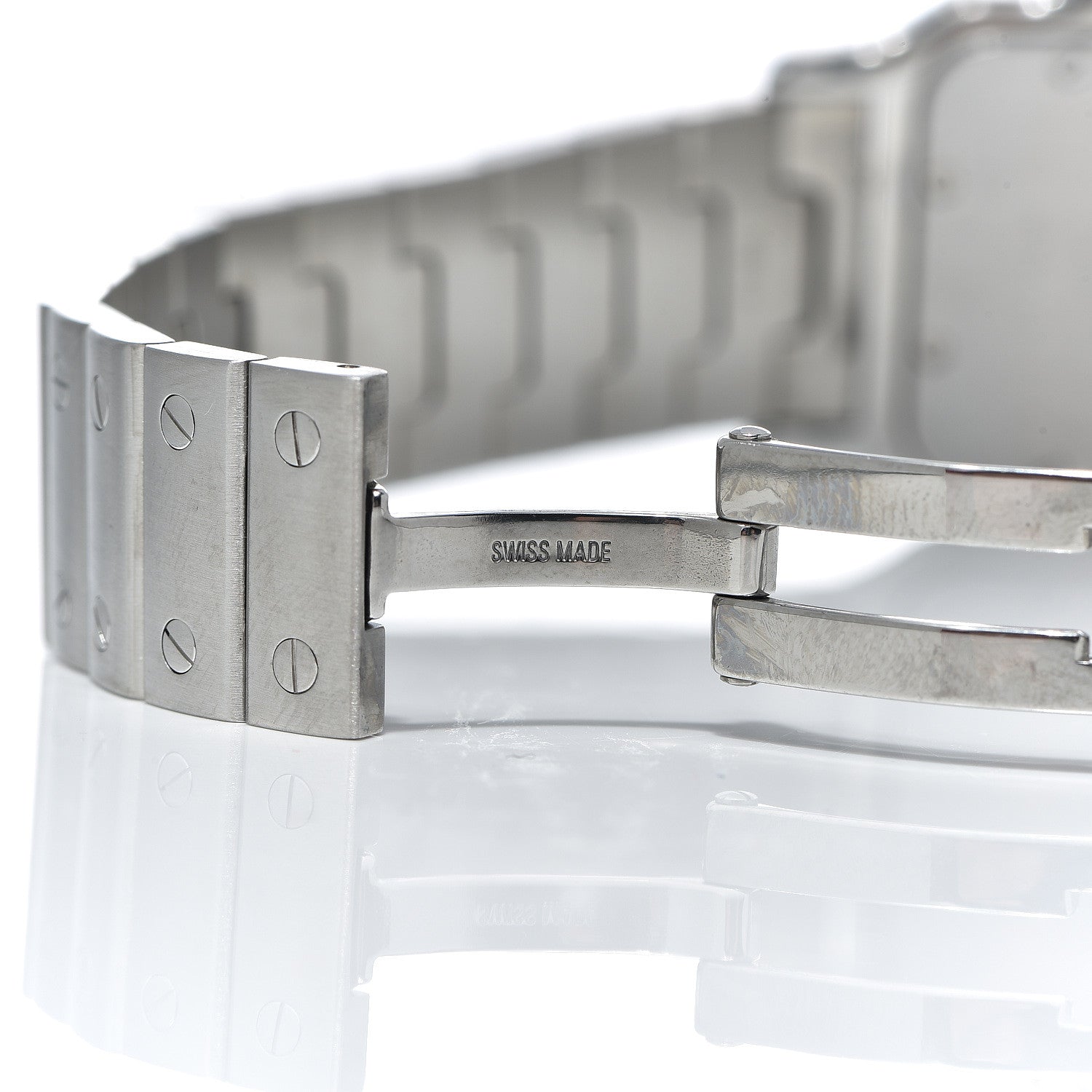 Cartier Stainless Steel 29mm Santos De Galbee Quartz Watch 6 of 10