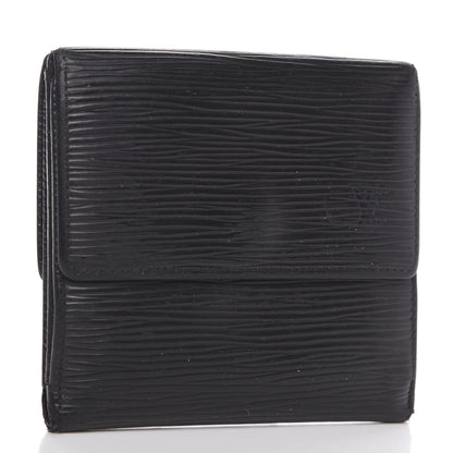 Louis Vuitton Epi Elise Wallet Black 2 of 11