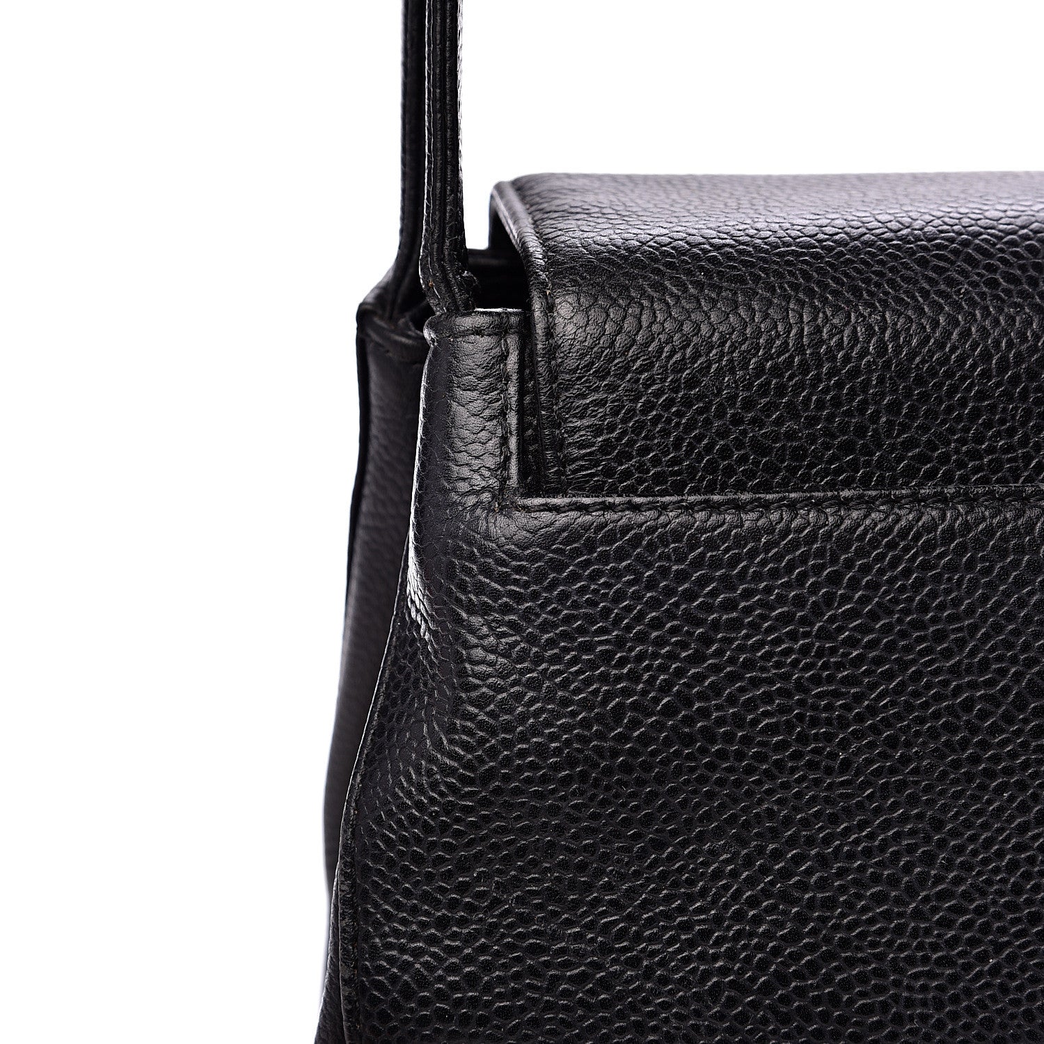 Chanel Caviar Flap Shoulder Bag Black 13 of 15