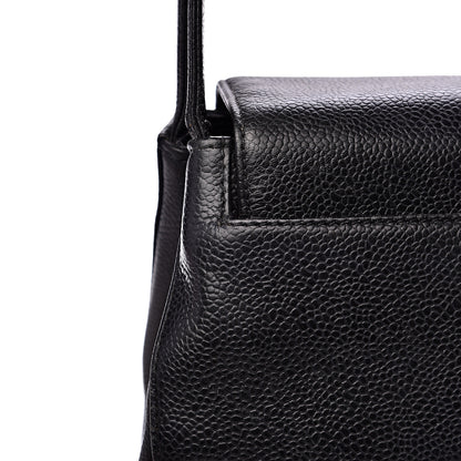 Chanel Caviar Flap Shoulder Bag Black 13 of 15