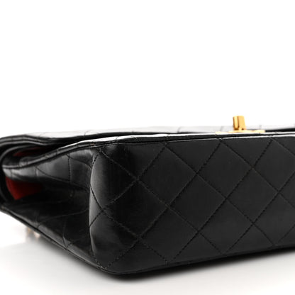 Chanel Lambskin Quilted Medium Double Flap Black 11 of 16