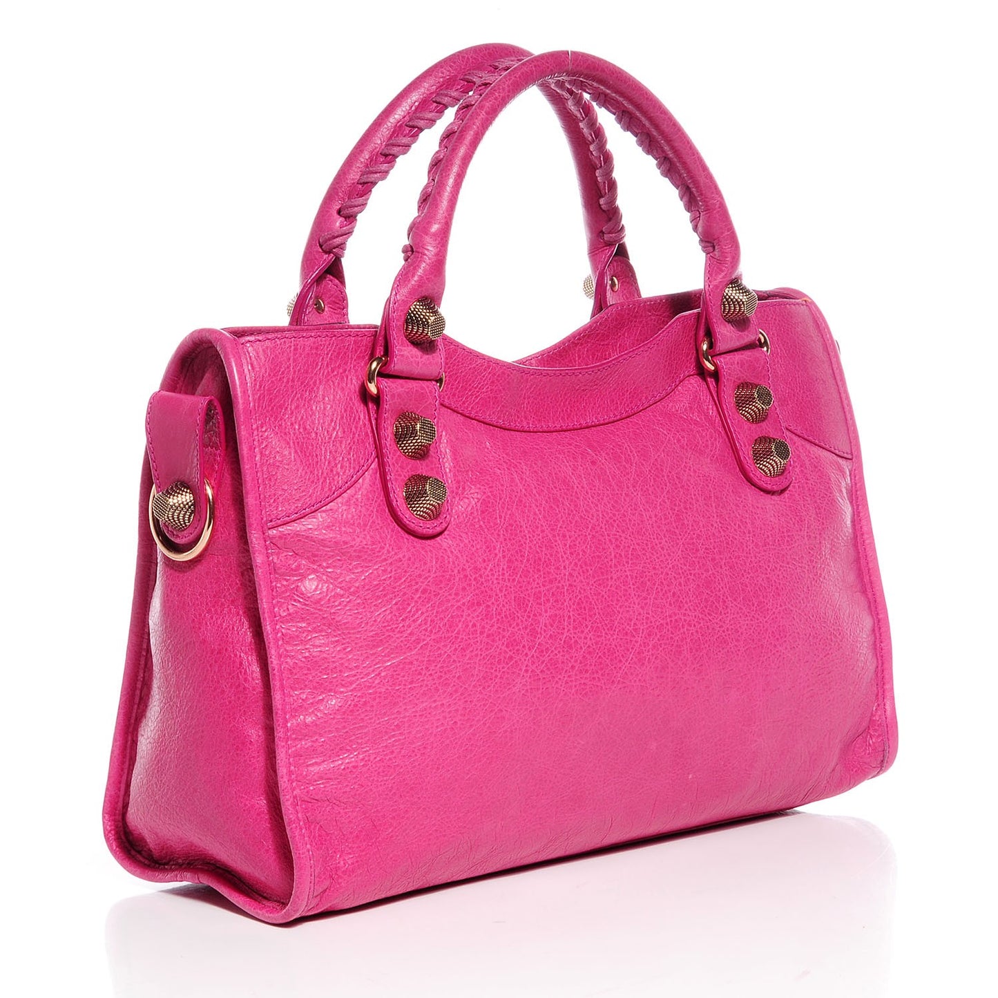 Agneau Giant 21 Rose Gold Hardware City Cyclamen Fucsia