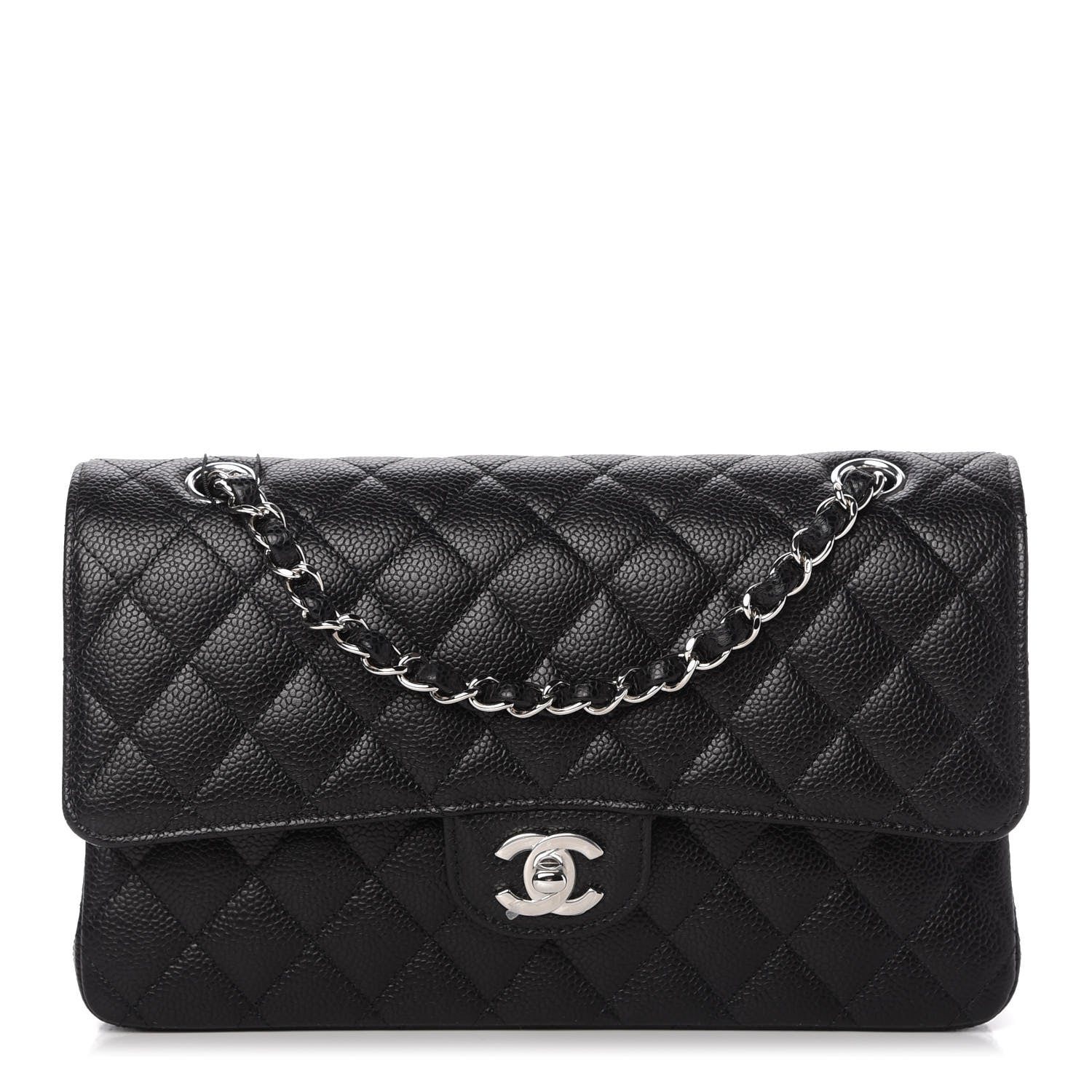 Chanel Caviar Quilted Medium Double Flap Black 1 of 10