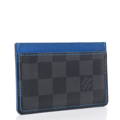 Louis Vuitton Damier Graphite Card Holder Blue 3 of 7