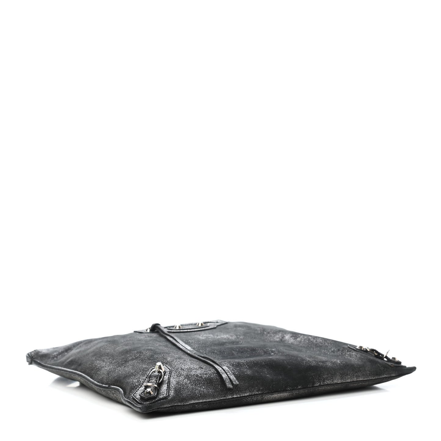 Metallic Calfskin Milkyway Ligne Papier Messenger Black