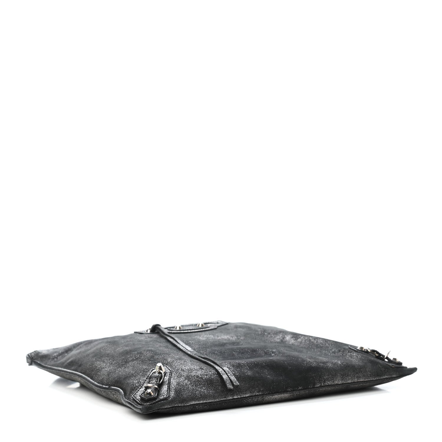 Balenciaga Metallic Calfskin Milkyway Ligne Papier Messenger Black 3 of 4