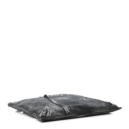 Balenciaga Metallic Calfskin Milkyway Ligne Papier Messenger Black 3 of 4