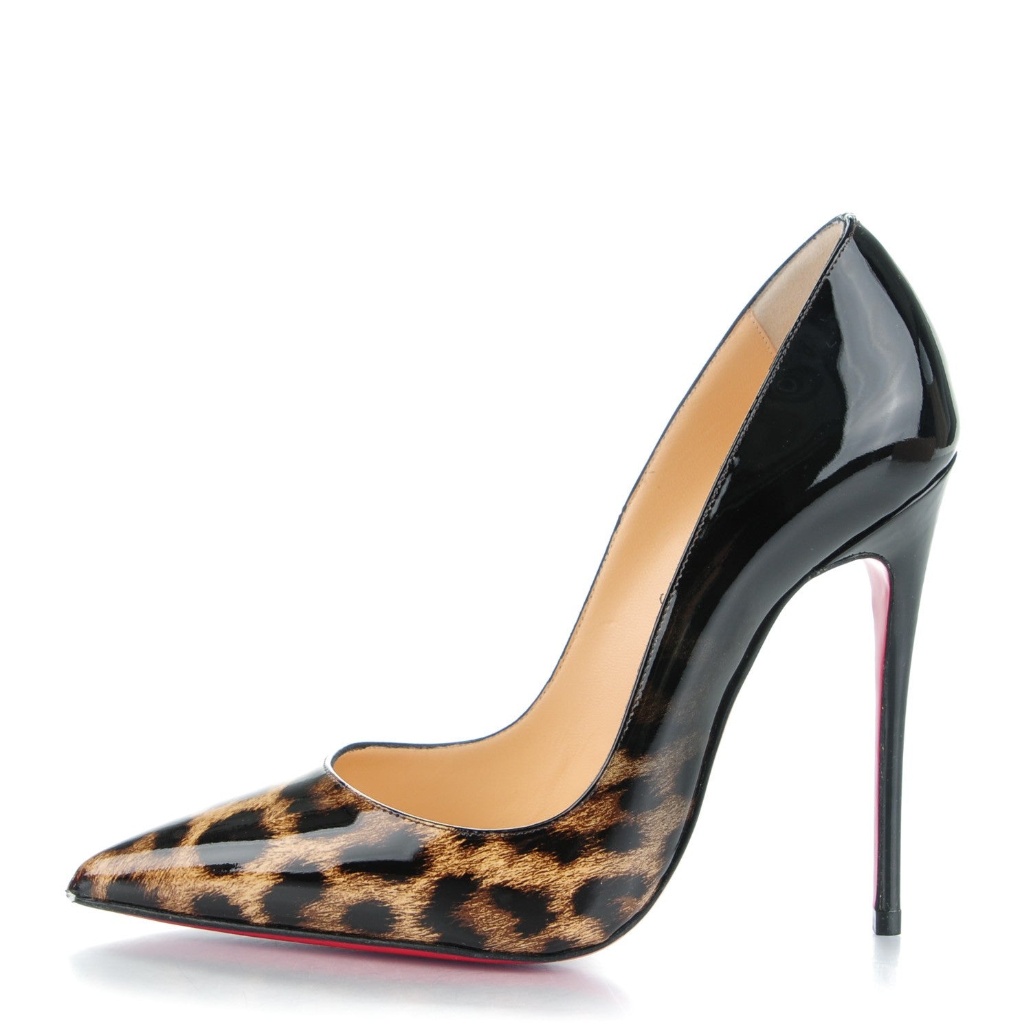Christian Louboutin Patent Degrade Leopard So Kate 120 Pumps 35 Leopard Black 1 of 8