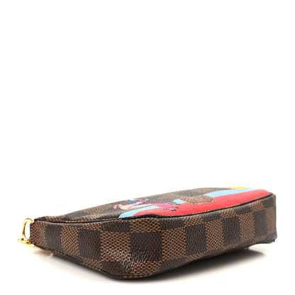 Louis Vuitton Damier Ebene 2016 Christmas Animation Mini Pochette Accessories 3 of 9