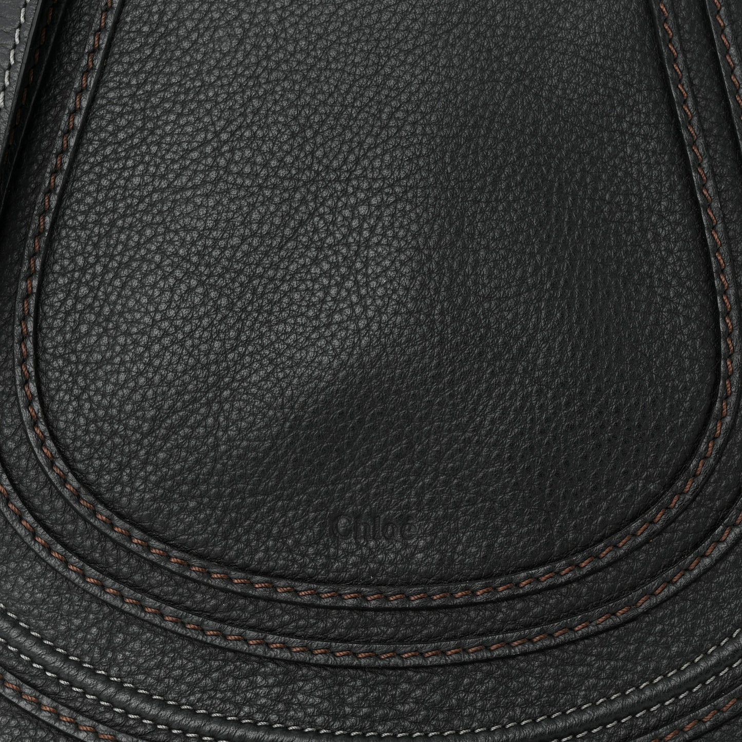 Calfskin Medium Marcie Round Crossbody Bag Black