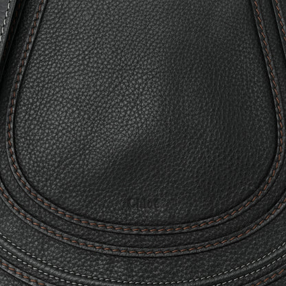 Chloe Calfskin Medium Marcie Round Crossbody Bag Black 8 of 11
