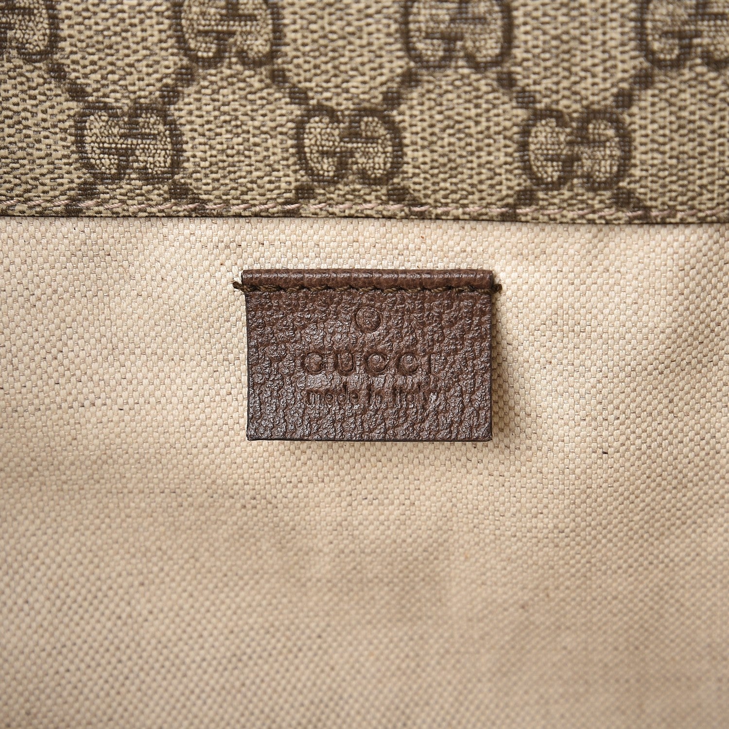 Gucci GG Supreme Monogram Web Neo Vintage Double Flap Messenger Bag Beige New Acero 6 of 7
