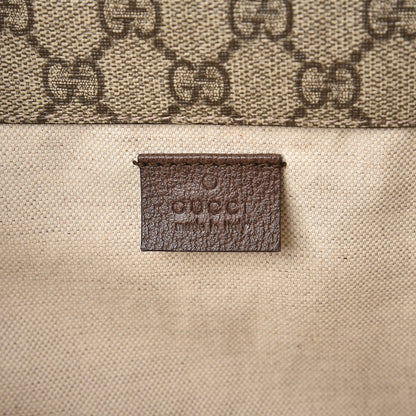 Gucci GG Supreme Monogram Web Neo Vintage Double Flap Messenger Bag Beige New Acero 6 of 7