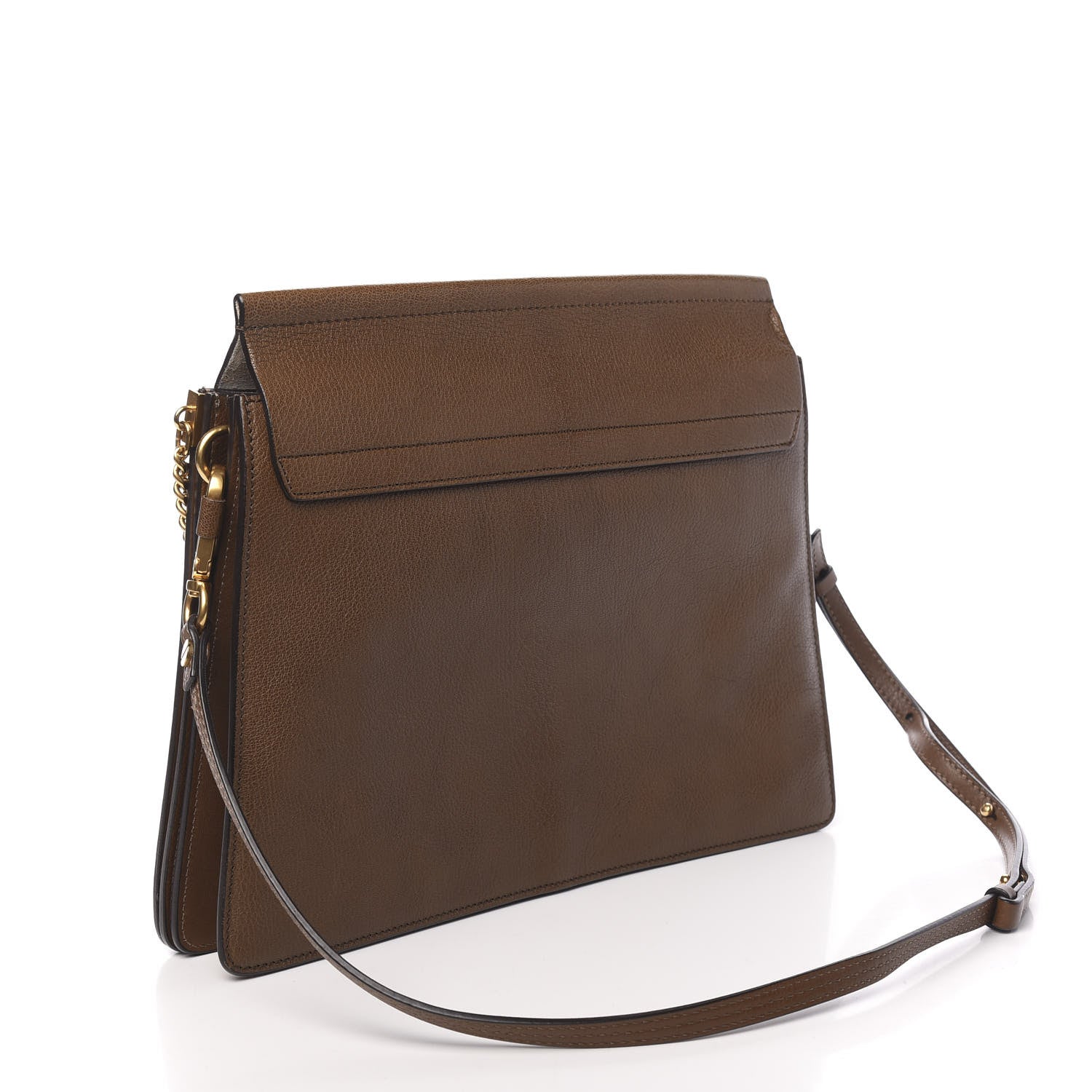 Chloe Goatskin Medium Faye Shoulder Bag Woody Khaki 3 of 10