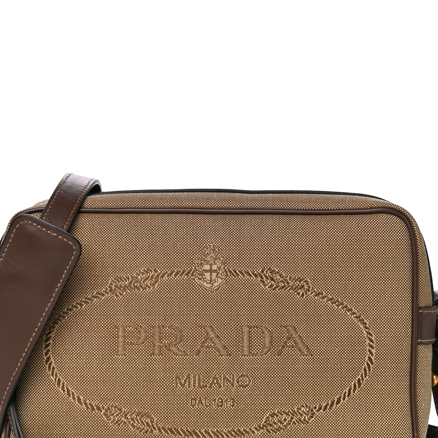 Jacquard Logo Camera Bag Corda Bruciato