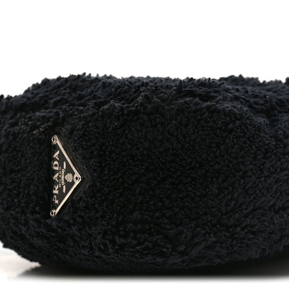 Prada Terry Cloth Mini Re-Edition 2000 Bag Black White Black White 8 of 9