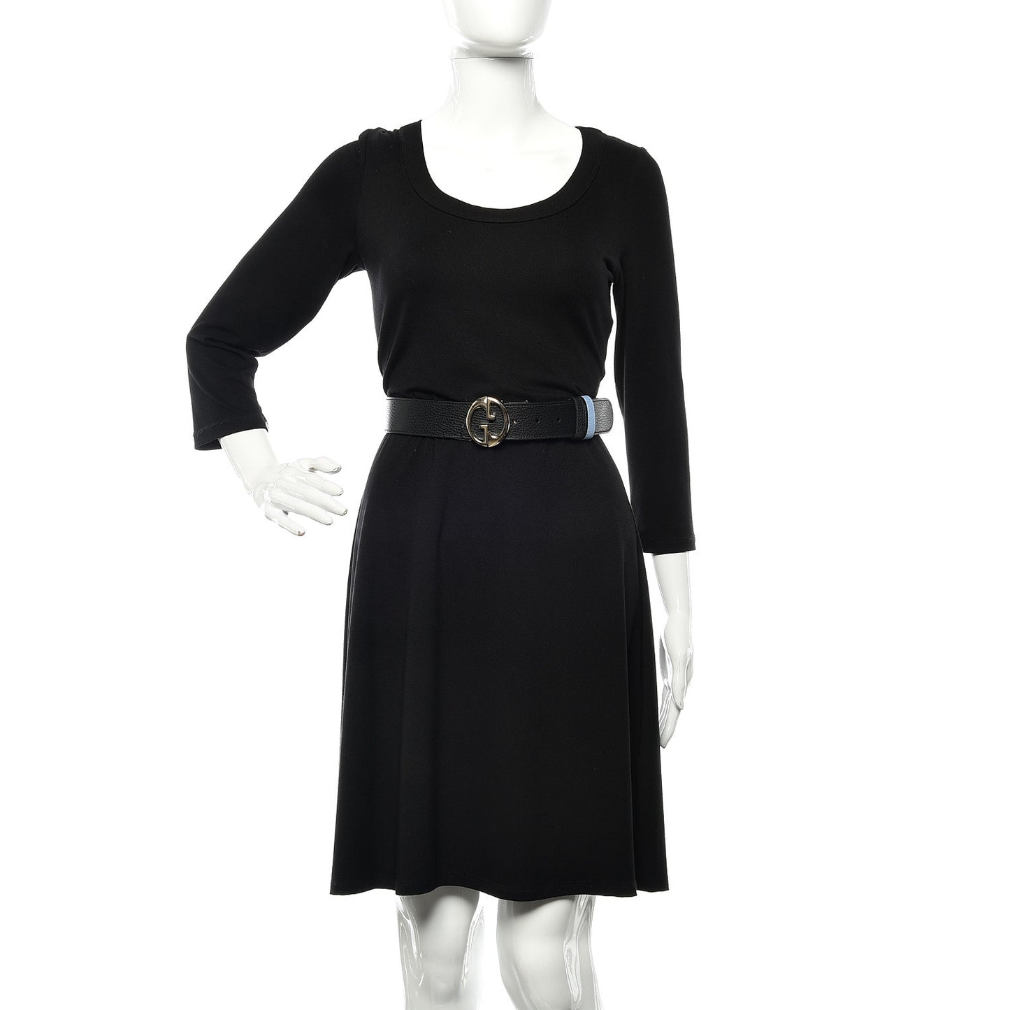 Dollar Calfskin 1973 Reversible Belt 90 36 Black Mineral Blue