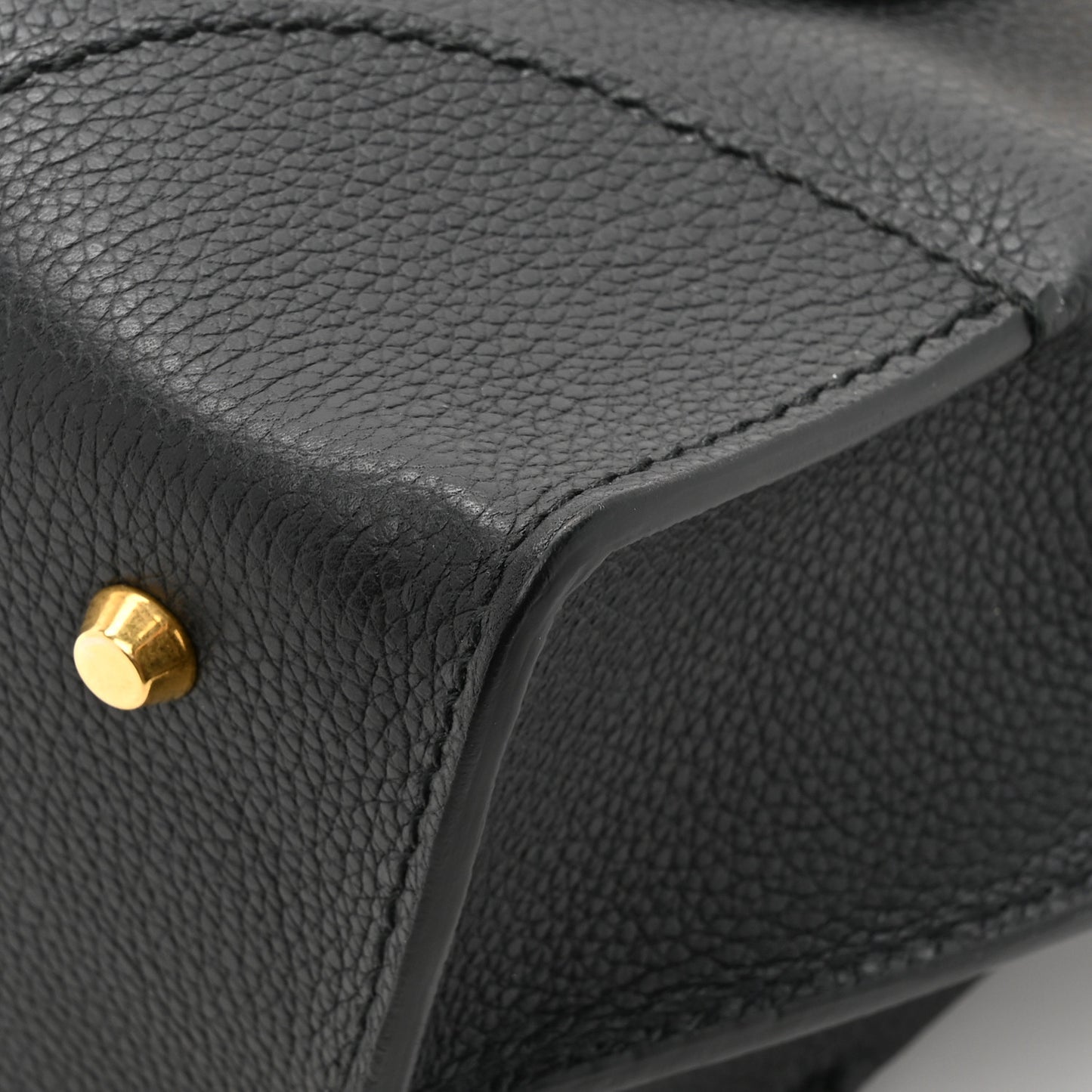 Grained Calfskin Small Legend Satchel Black