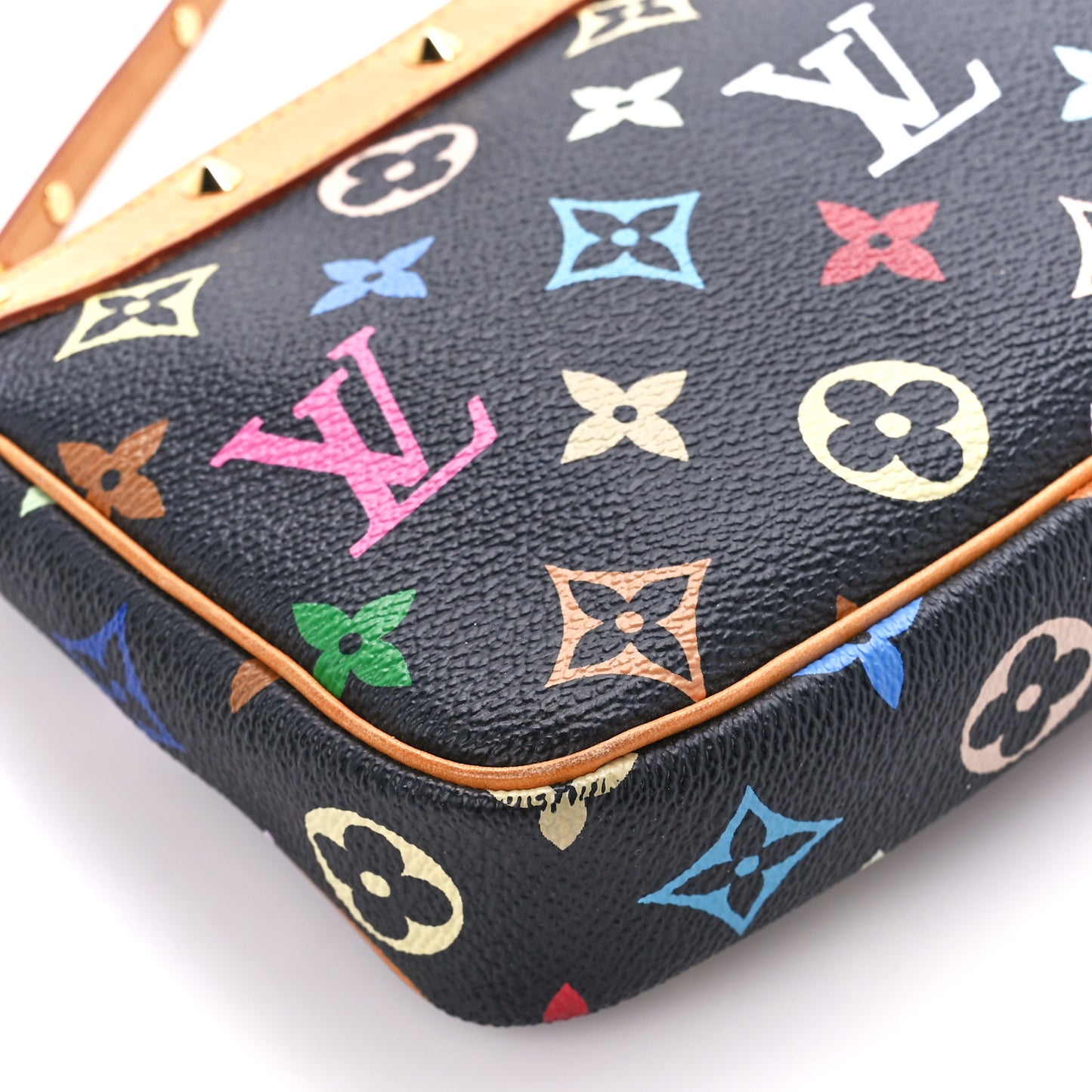 Monogram Multicolor Pochette Accessories Black