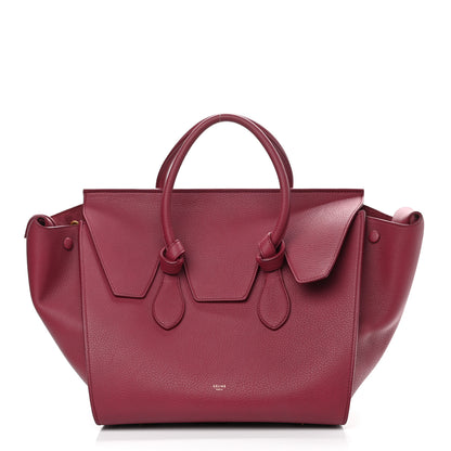 Celine Crisped Calfskin Small Tie Knot Tote Red 3 of 11