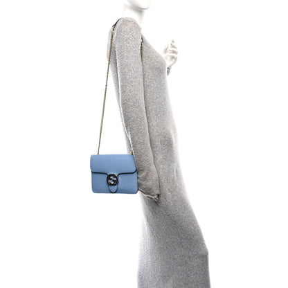 Gucci Dollar Calfskin Small Interlocking G Shoulder Bag Mineral Blue 2 of 11