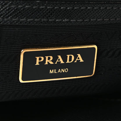 Prada Saffiano Small Galleria Double Zip Tote Black 6 of 9