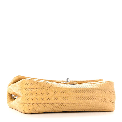 Chanel Aged Calfskin Perforated Flap Beige 4 of 11