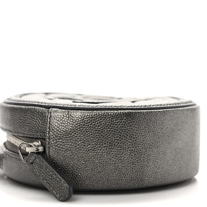 Chanel Metallic Caviar Quilted Round Filigree Crossbody Ruthenium 8 of 10