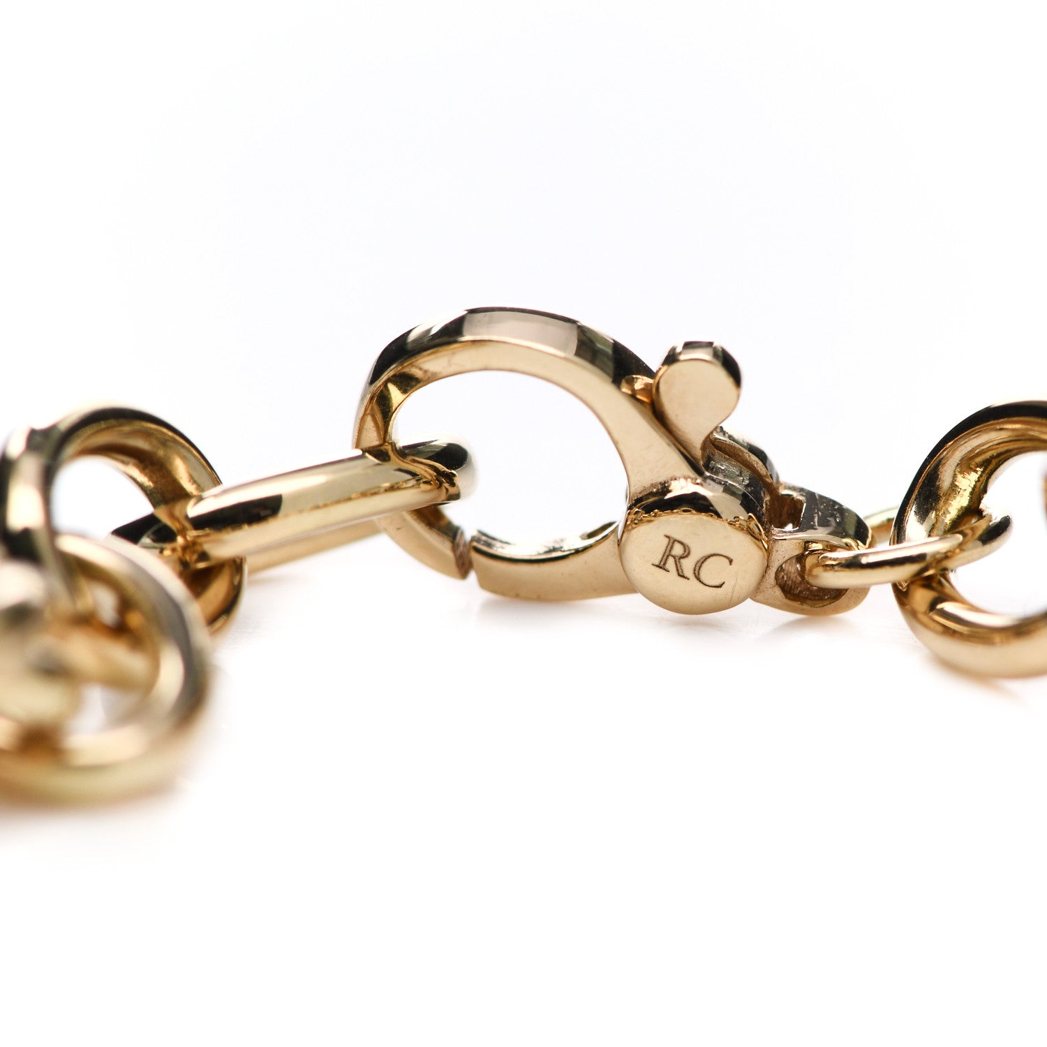 Roberto Coin 18K Yellow Gold Oval Link Bracelet 4 of 5