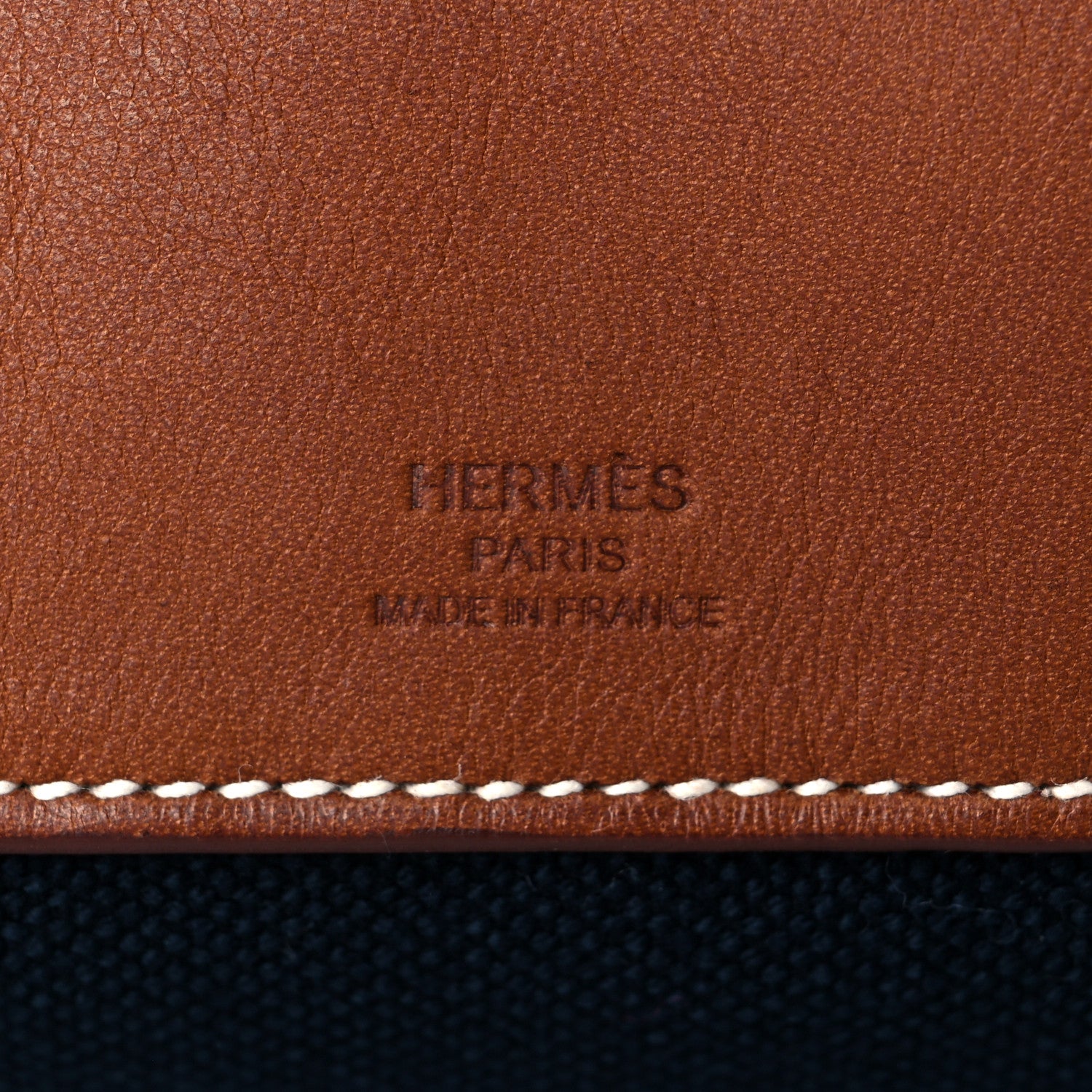 Hermes Toile Goeland Idro Calfskin Odyssee Terre Duffle Bag Bleu Marine Gold 6 of 10