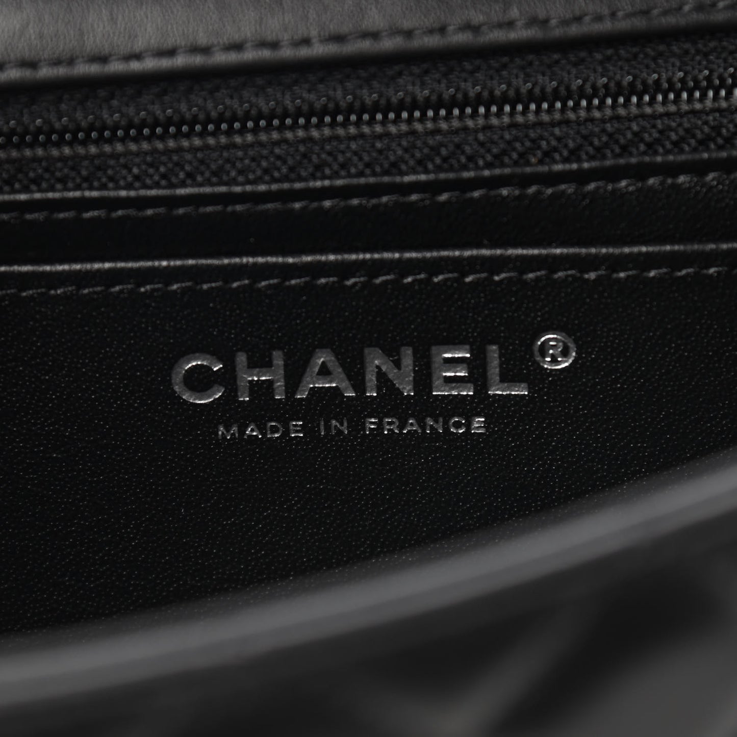Lambskin Quilted Mini Rectangular Flap So Black
