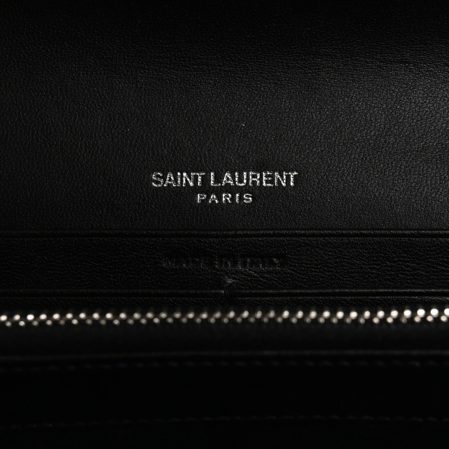 Lambskin Y Quilted Monogram Large Loulou Flap Wallet Black