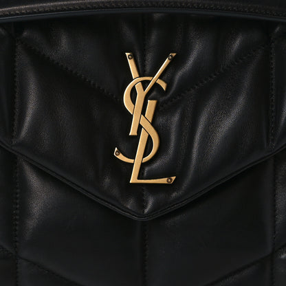 Saint Laurent Lambskin Quilted Small Loulou Puffer Monogram Chain Satchel Black 8 of 10