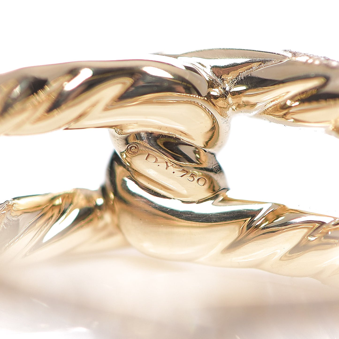 18K Yellow Gold Diamond 6.5mm Continuance Band Ring 54 7