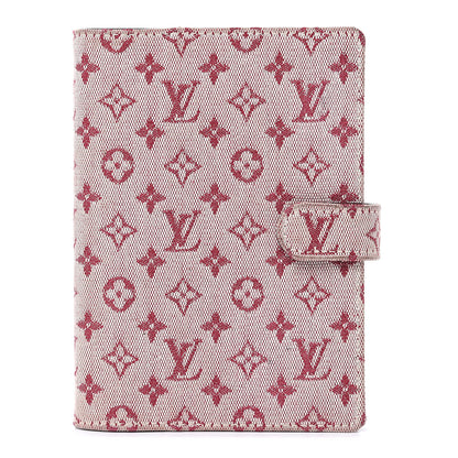 Louis Vuitton Mini Lin Small Ring Agenda Cover Cherry 1 of 14