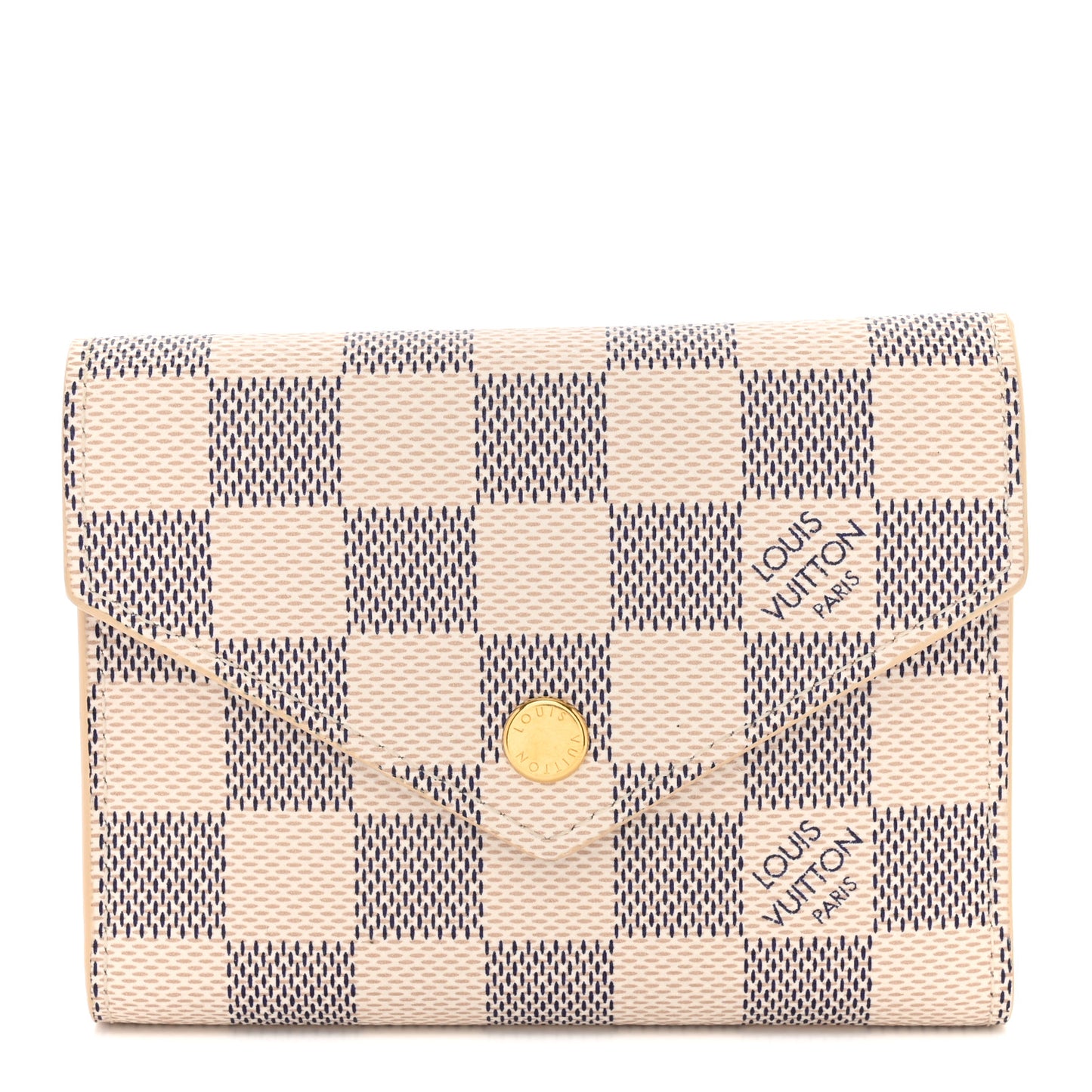 Damier Azur Victorine Wallet Rose Ballerine