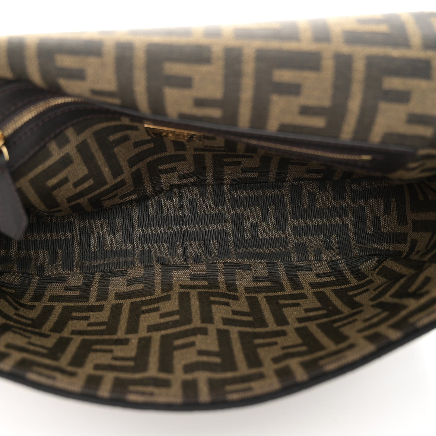 Fabric Jacquard FF 1974 Medium Baguette Tobacco Moro Black