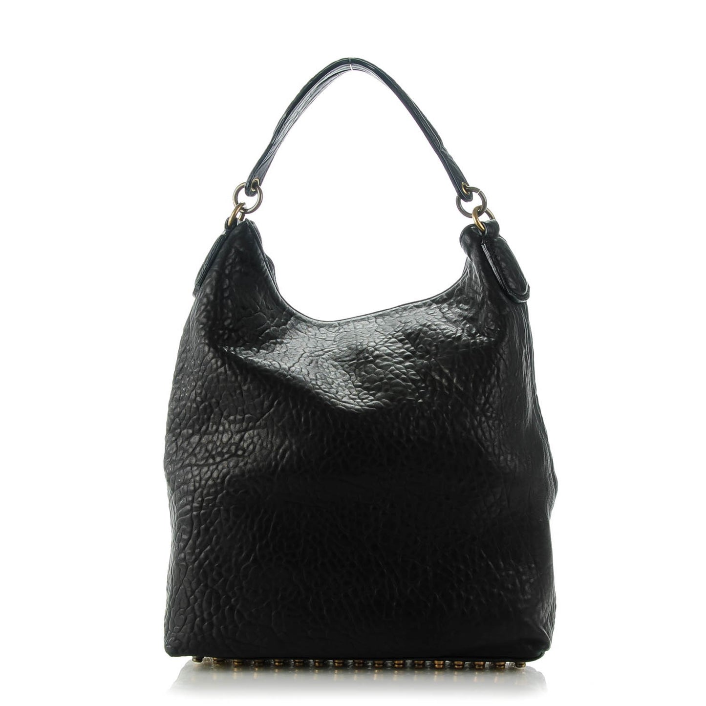 Pebbled Lambskin Darcy Hobo Black