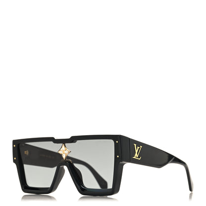 Louis Vuitton Acetate Swarovski Crystal Cyclone Sunglasses Z1578W Black 1 of 6