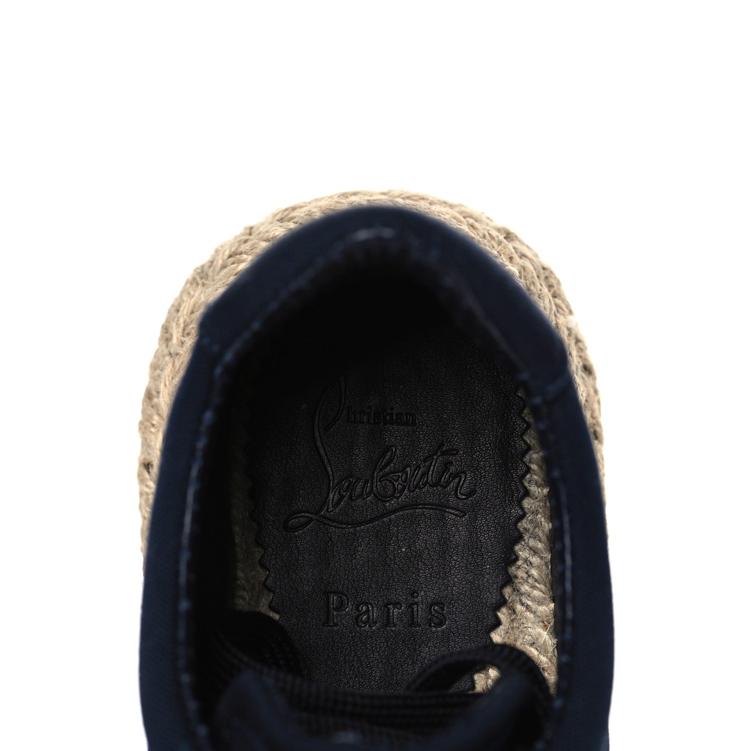 Christian Louboutin Toile Calfskin Espasneak Flat Sneaker 37 Obscur 7 of 8