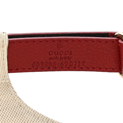 Gucci GG Supreme Flora Claudia Baseball Hat 58 L Red 10 of 10
