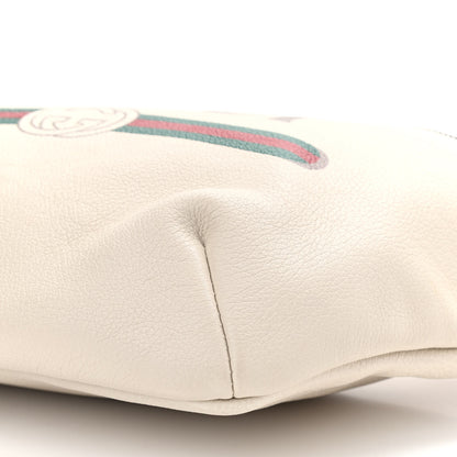 Gucci Grained Calfskin Logo Belt Bag White 9 of 11